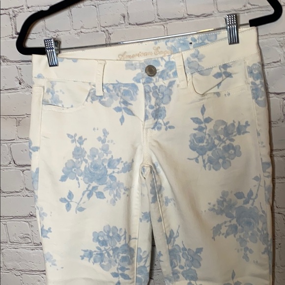 American Eagle Stretch Jegging floral print skinny - Picture 2 of 6
